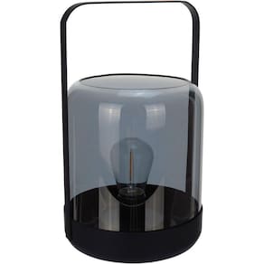 Castiçal Porta Vela Decorativo Home&co Metal 19x12x12cm Fume