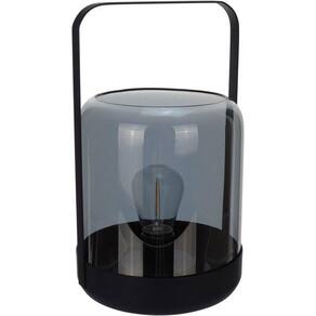 Castiçal Decorativo Porta Vela Home&co Metal 24x15x15cm Fume