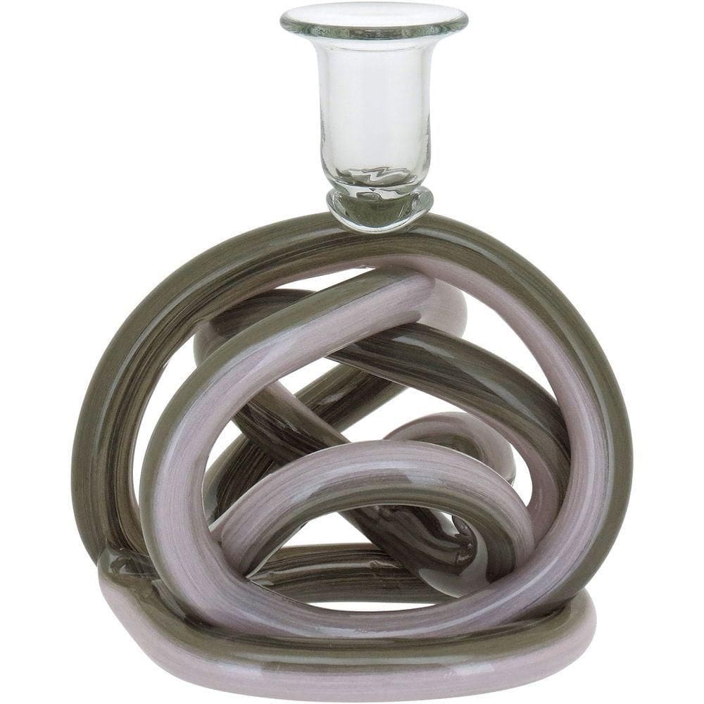 Castiçal Porta Vela Vidro 16x14x14cm Verde