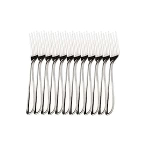Kit 12 Garfos Sobremesa Hercules Monterrey Aço Inox 1340-005