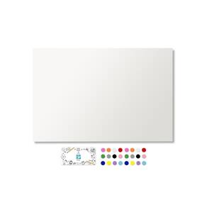 Painel Fotos, Notas + 24 Imãs + Tecnologia 45X70 - Branco