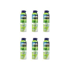 Espuma De Barbear Gillette Prestobarba 150G Sensivel-Kit 6Un