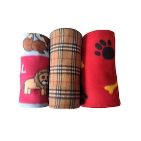 Kit 3 Mantas-Cobertores Em Soft Para Cães E Gatos