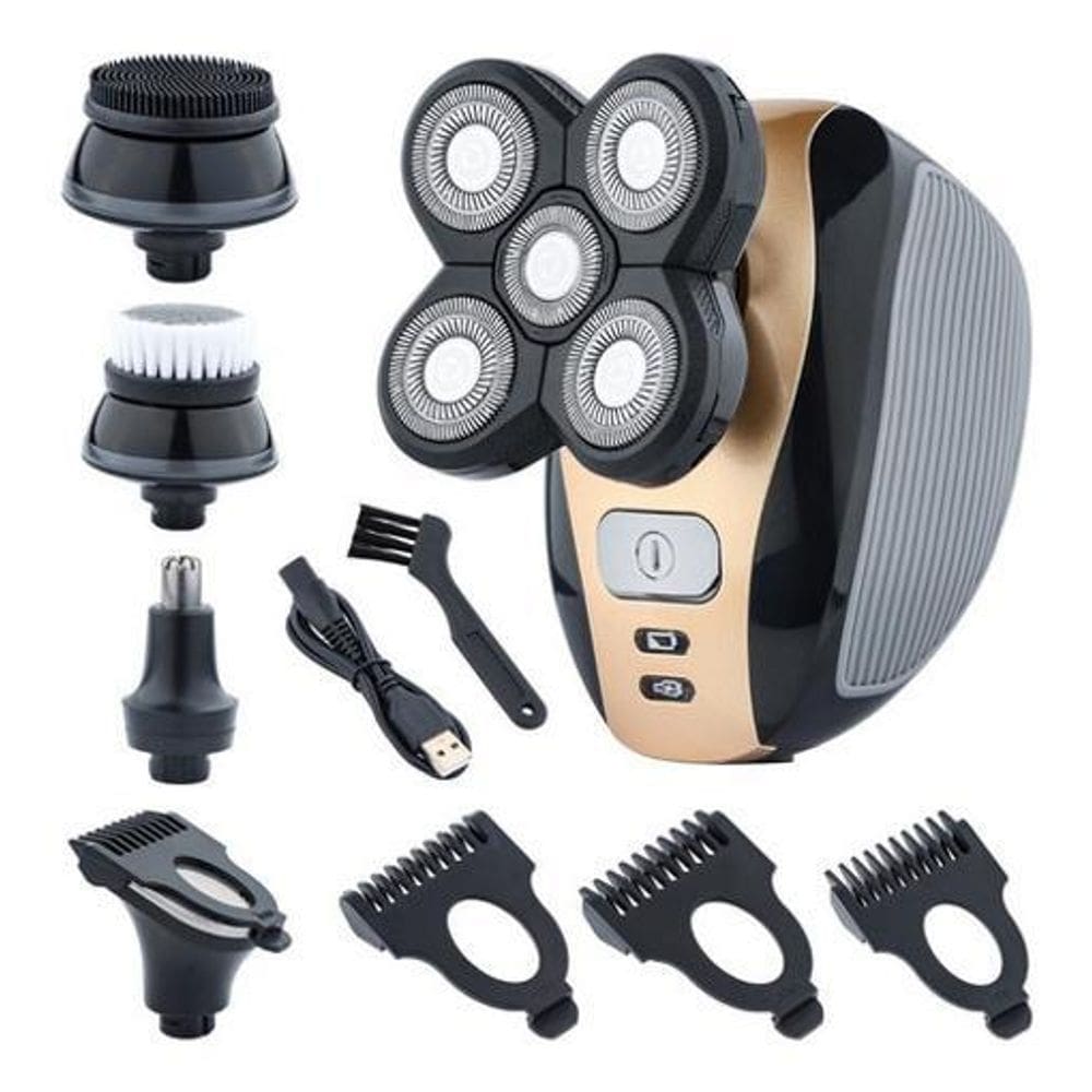 Maquina Recarregável 5 Em1 Barba Cabelo Nariz - 110V/220V