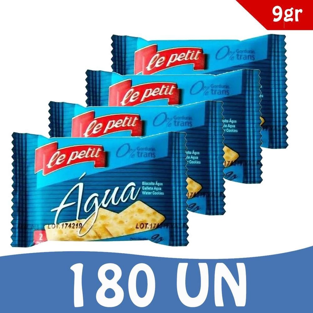 Biscoito Agua E Sal Sachê Caixa 180Un Recepção Clinica Festa