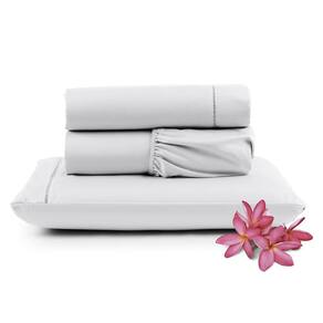 Jogo Cama Lençol Unique Solteiro 400 Fios - Branco