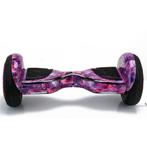 Hoverboard Skate Elétrico 10 Polegadas Roxo Galaxia Led Bluetooth Brinovar