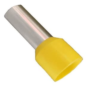 Terminal Tubular Ilhós Conector 6Mm E6012 Pré Isolado 100Pçs