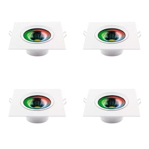 Kit 4 Spot Led Redondo 5W Wifi RGB Smart Alexa Avant