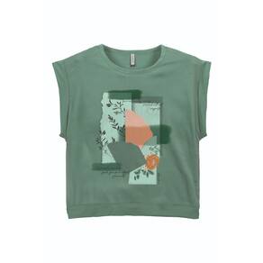 Blusa Manga Curta Viscolycra Feminina Marialicia Ref. 183636