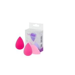 Kit  3 mini esponjas fofas e macias para maquiagem Macrilan EJ1-31 aplicação de corretivos, bases, iluminadores e blushes