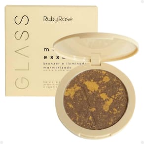 Bronzer e Iluminador Marmorizado Ruby Rose Glass Marble Essence Royalty Mb02 Hb-f1605-2