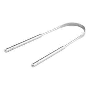 Limpador Raspador De Língua Em Aço Inox Para Higiene Bucal