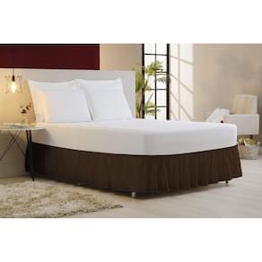 Saia P Cama Box Casal Padrão Elástico Ajustável - Tabaco