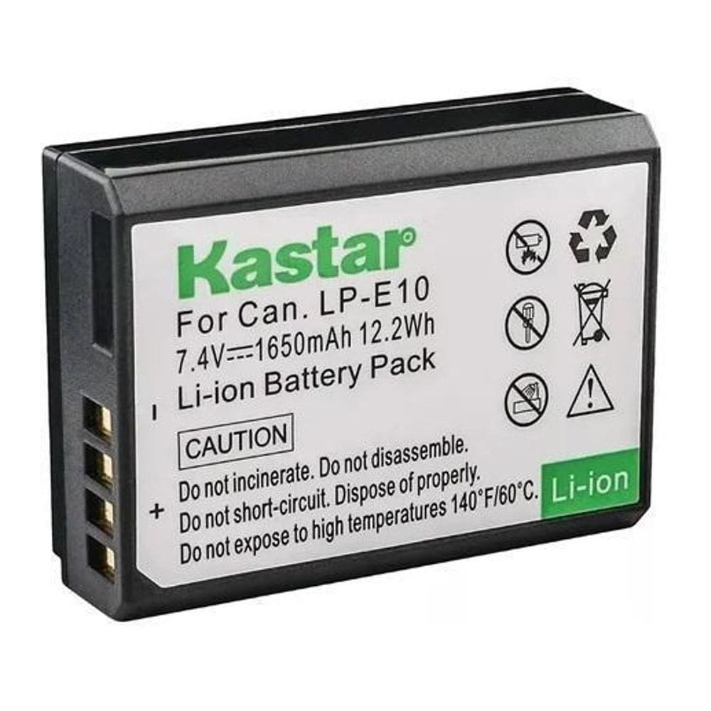 Bateria De Alta Capacidade Kastar Lp-E10 1650Mah Para Canon