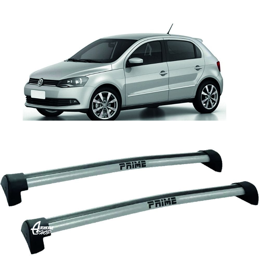 Rack Teto Aluminio Prime VW Gol G6 12/ 19 4 pts Prata PR021