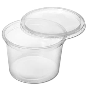 Pote Plástico Redondo Com Tampa Bolo De Pote 780Ml C/250