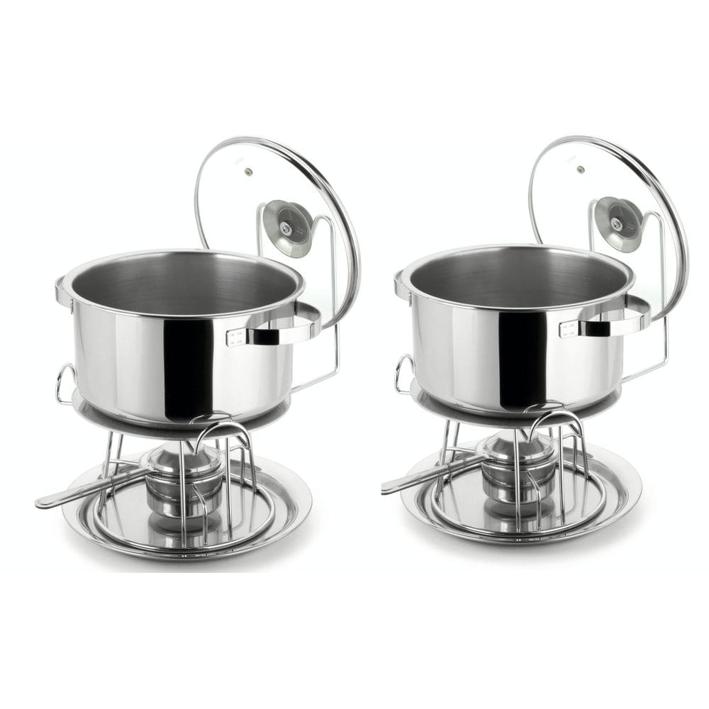 Kit 2 Réchaud 7L Panela Aço Inox Para Buffet Forma