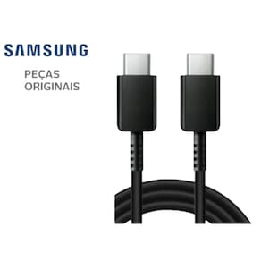 Cabo USB-C Super Rápido 25W Preto Galaxy S21/S21 Ultra