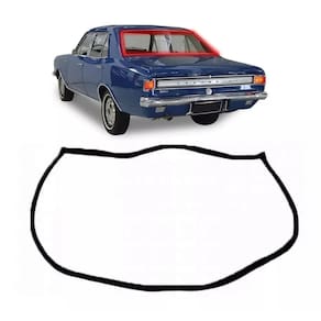 Borracha Vidro Traseiro Opala 4Pts Ate 1977 Luxo Friso Alum