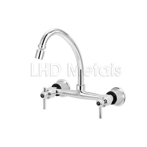 Torneira Misturador Cozinha Parede Arejador Articulado 1/4V.