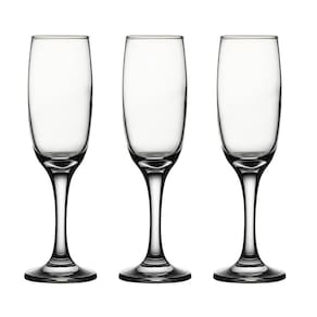 Conjunto 3 Taças Champanhe Vidro Lira 210Ml Class Home