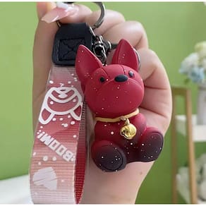 Chaveiro Pingente Cachorro Galaxy Red 6cm Resina