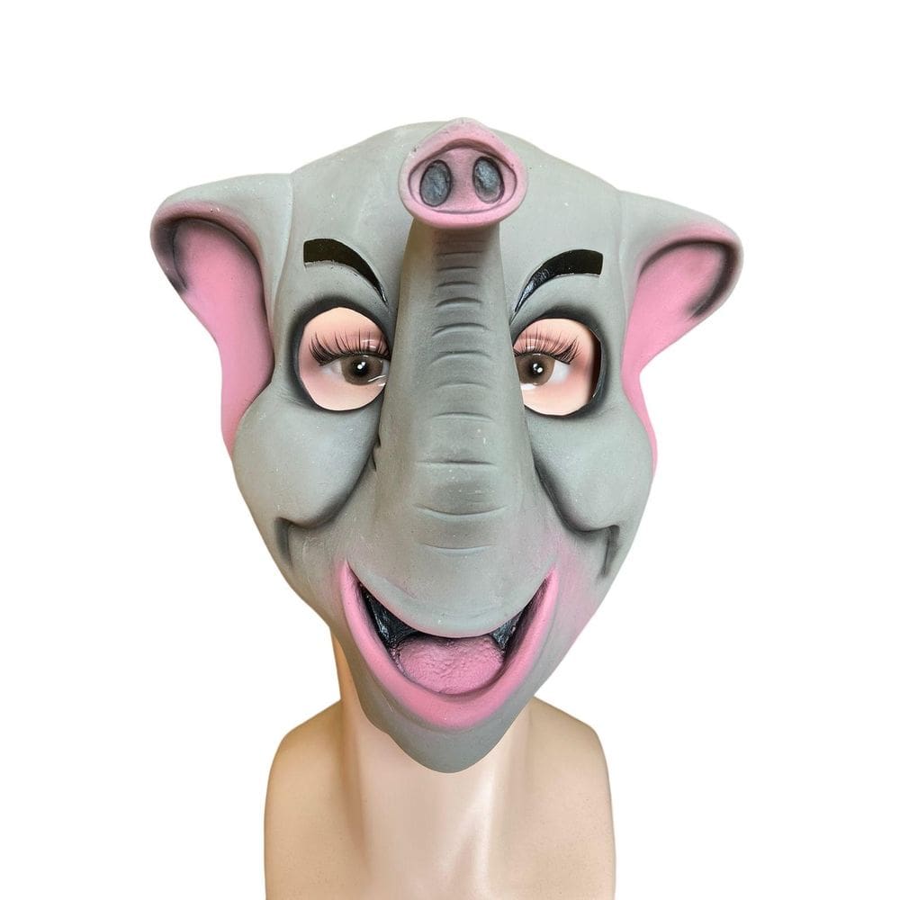 Máscara Animal Elefante De Látex - Fantasia Floc