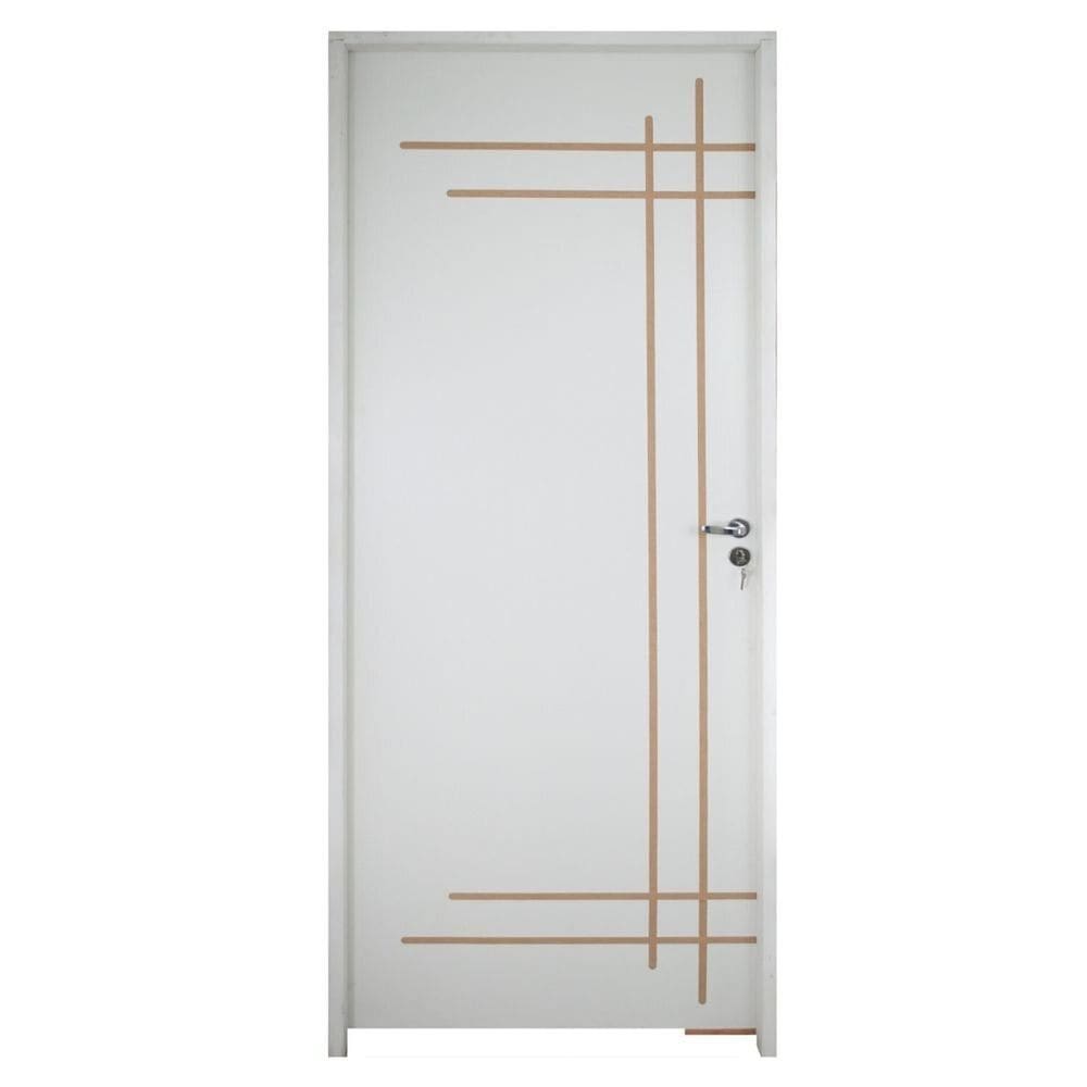 Porta Belissima 9 Prime Batente 11 Cm Fechadura Stilo Wc 72 X 2,10 Lado Direito