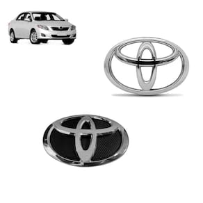 Emblemas Grade e Porta Malas Toyota Corolla 09-13 Cromados