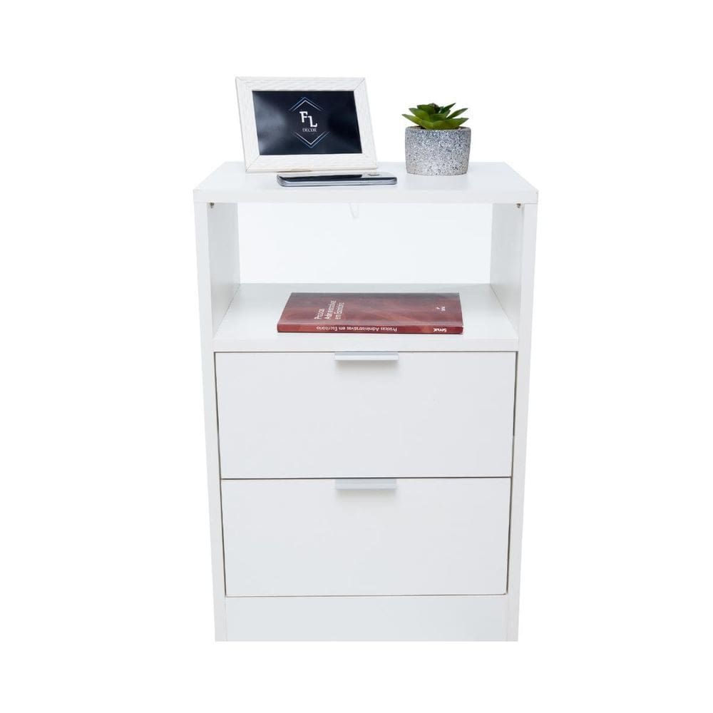 Mesa Cabeceira Supeiror Off White 60X30X30 Enviamos Montado