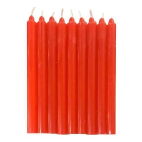 Kit 50 Und Velas Palito Vermelhas