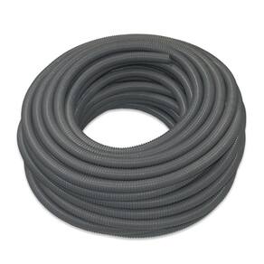 Mangueira de Sucção Leve Vácuo Ar Cinza PVC 1.1/2 Pol - 5m