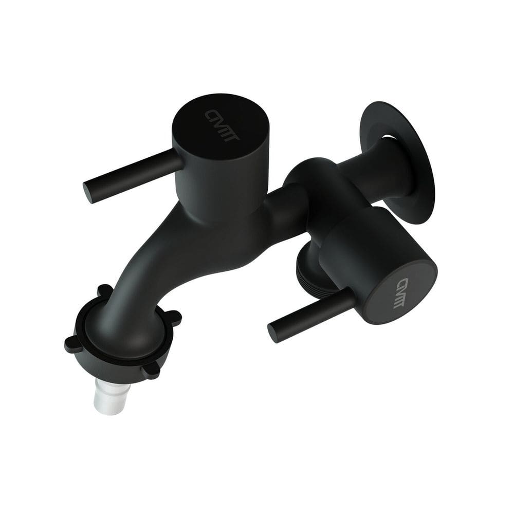 Torneira Metal para Máquina de Lavar Preto