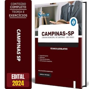 Apostila Câmara De Campinas Sp 2024 - Técnico Legislativo