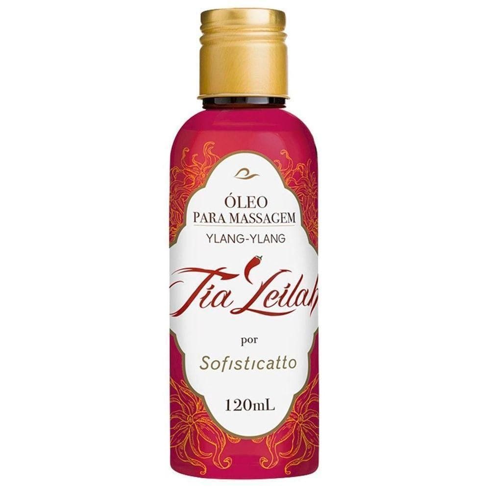 Óleo Para Massagem Sensual Tia Leilah Ylang Ylang 120Ml