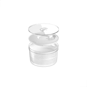 Secador De Salada Centrifuga Manual Giratório C/Tampa 5,5L