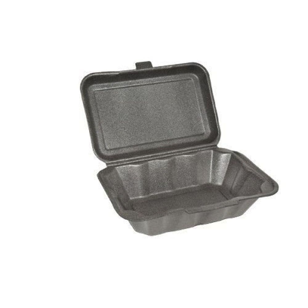 200 Hamburgueira De Isopor Média Preta - H-03  1 Fardo