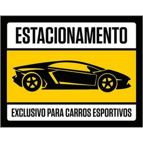 Kit 3 Placas Exclusivo Carros Esportivos 36X46