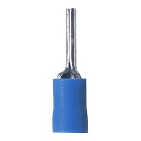 1000Un Terminal Pino Agulha Pre Isolado 1,5Mm A 2,5Mm Azul