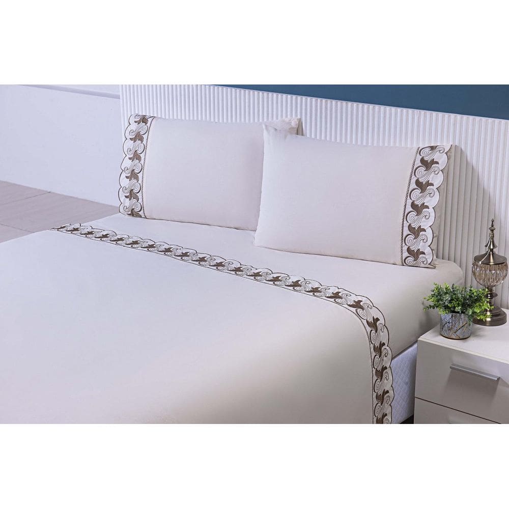 Jogo Lençol Casal King 1,98Mx1,93Mx40Cm 4 Peças 180 Fios