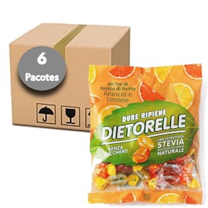 Bala Dura Laranja E Limão Dietorelle 70G  6 Unidades