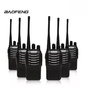 Kit 6 Rádios Comunicador Walk Talk Baofeng 777S Amador