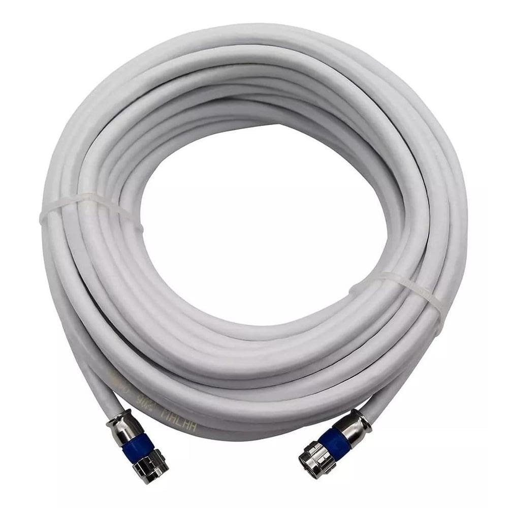 Cabo Antena Rg06 Br Coaxial Montado 10Mts - Estoque