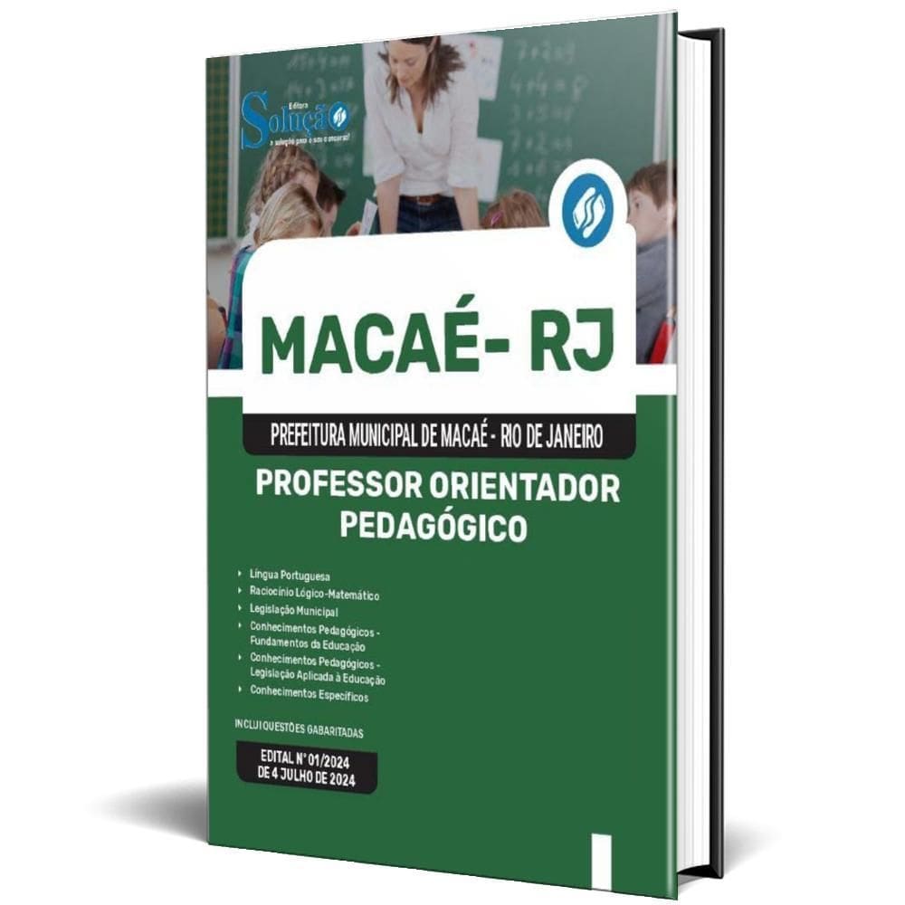 Apostila Prefeitura Macaé Rj 2024 Professor Orientador