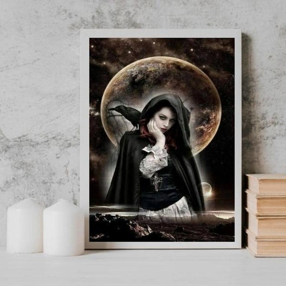 Quadro Pombagira Dama Da Noite 45X34Cm