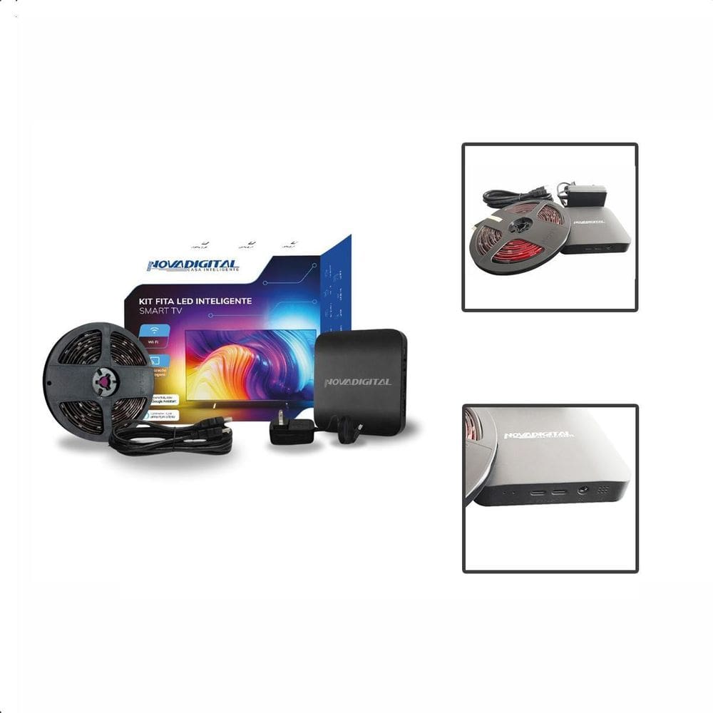 Kit Fita Led Smart Sincroniza Luz Com Tv Alexa Pols - 40/50