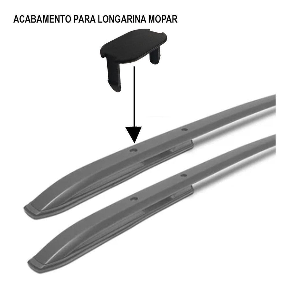 Tampa Acabamento Preto Longarina Jeep Renegade Preto