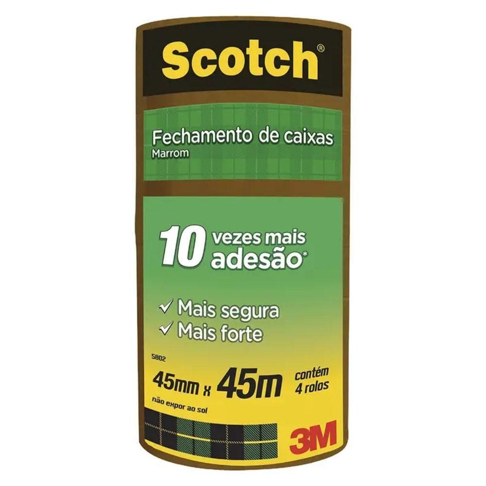 Fita De Empacotamento Marrom 45mmx45m 3m