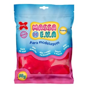 Massa De Eva Make+ 50g Vermelho